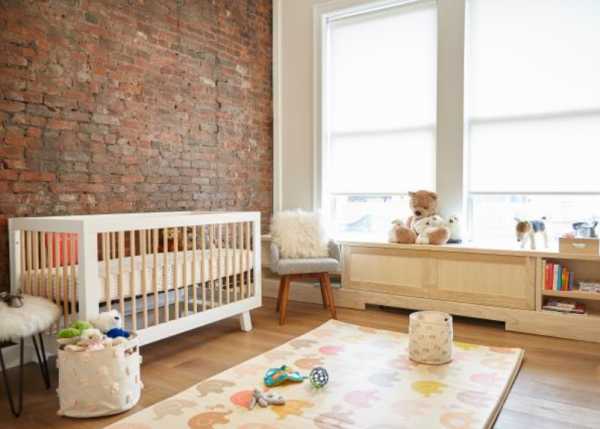 Desain Kamar Bayi dengan Dinding Batu Bata